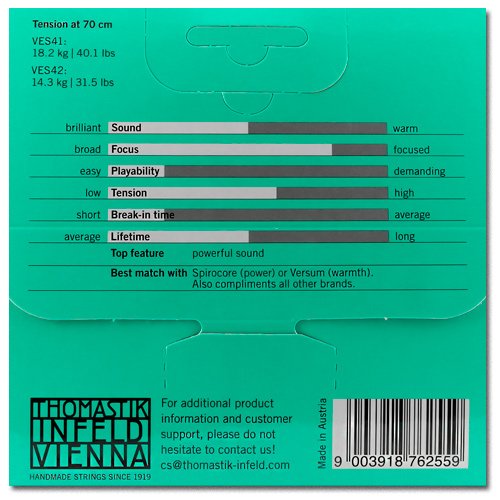 Set Corde Per Violoncello THOMASTIK VERSUM SOLO - La E Re, Acciaio Con Lega, Media Tensione - Foto 14