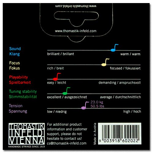 Thomastik Vision 4/4 Violin Strings Medium E, Medium 1/2 Size - Foto 13