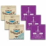 Cordas Savarez Corum 504/505/506J / Augustine Regals REG123 Violão Nylon, Tensão Alta / Extra-alta Combo