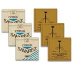 Cordas Savarez Corum 504/505/506J / Augustine Imperial IMP123 Violão Nylon, Tensão Alta, Combo