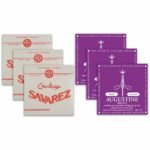 Cordas Savarez Cantiga 514/515/516R / Augustine Regals REG123 Violão Nylon, Tensão Média / Extra-alta, Combo