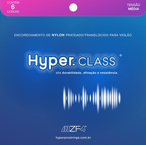 Cordas Hyper Class CL10 HYPKITFCLAM Violão Nylon Tensão Média