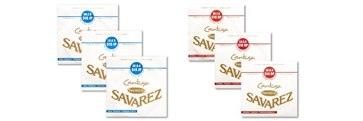 Bordões Savarez Cantiga Premium violão nylon