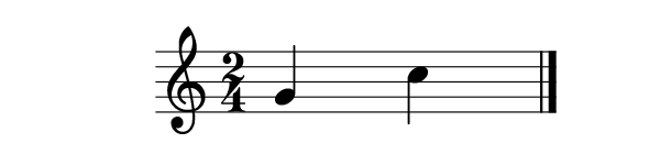 intervalo musical ascendente