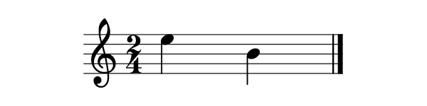 intervalo musical descendente