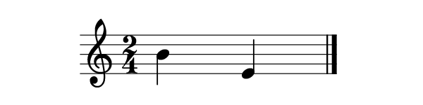 intervalo musical - exercício