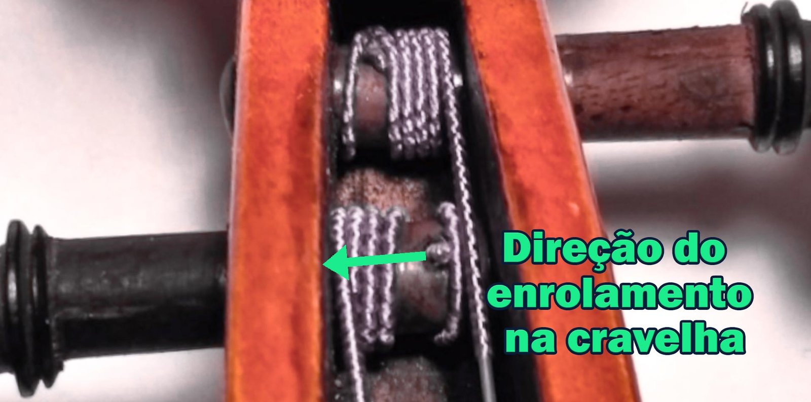 troca de cordas do violino