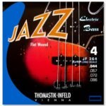 Cordas Thomastik Jazz Bass Flat para baixo elétrico escala super longa