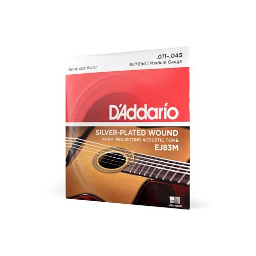 Cordas D'Addario EJ83M Violão Gypsy Jazz Ball End