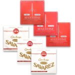 Cordas Savarez Cantiga Premium 514/515/516RP / Augustine Classic CLA123 Violão Nylon, Tensão Média, Combo