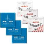 Cordas Augustine Blue BLU456 / Savarez Alliance 541/542/543R Violão Nylon, Tensão Alta / Média, Combo