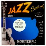 Cordas Thomastik Jazz Swing JS113T Guitarra Flat / Tin plated