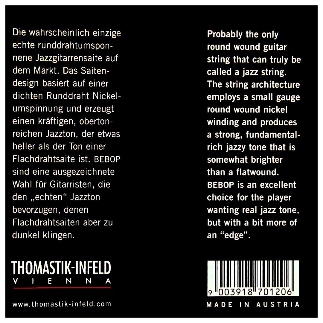 a9b1d012d1101cad0e52f0bd11d07874.jpg Cordas Thomastik Jazz Bebop BB112T Guitarra Round / Tin Plated - Imagem 2