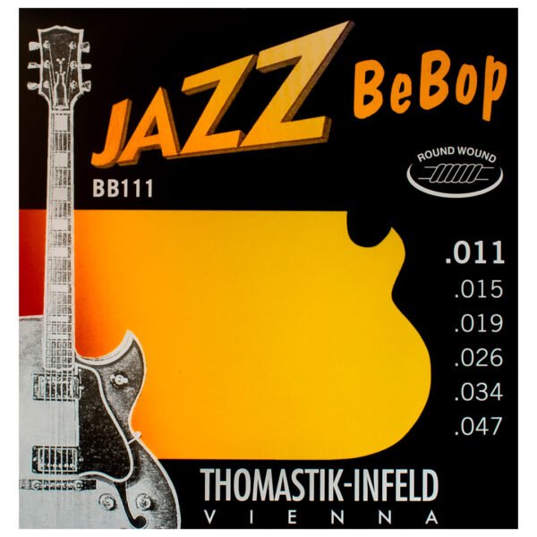Cordas Thomastik Jazz Bebop BB111 Guitarra Round / Brass Plated