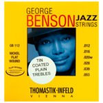Cordas Thomastik George Benson GB112T Guitarra Flat / Tin Plated