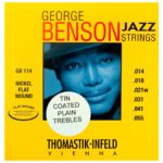 Cordas Thomastik George Benson GB114T Guitarra Flat / Tin Plated
