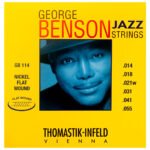 Cordas Thomastik George Benson GB114 Guitarra Flat / Brass Plated