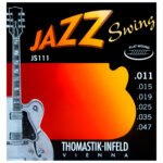Cordas Thomastik Jazz Swing JS111 Guitarra Flat / Brass plated