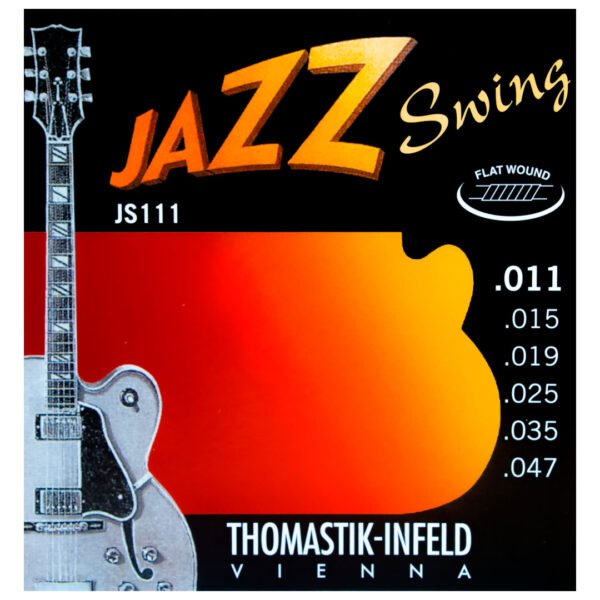 Cordas Thomastik Jazz Swing JS111 Guitarra Flat / Brass plated