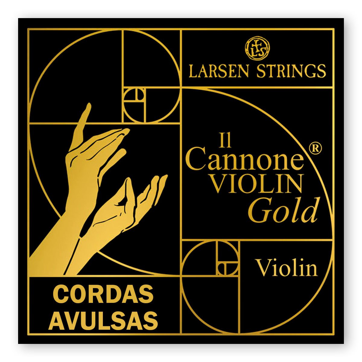 fa73e189ee7ca05efaff581d1434f6c0.jpg Cordas Avulsas Larsen IL Cannone Gold - Imagem 1